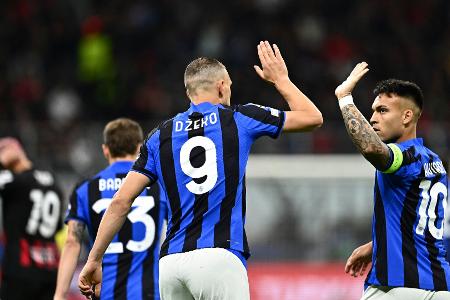 Inter furios im Derby: Ex-Bundesligastars glänzen Inter furios im Derby: Ex-Bundesligastars glänzen