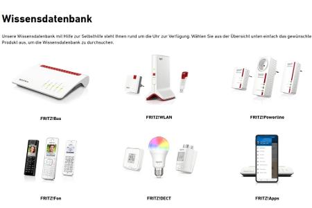 In der AVM-Wissensdatenbank finden sich Antworten auf Fragen zu den Produkten.