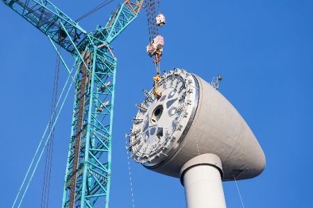 Bau neues Windrad