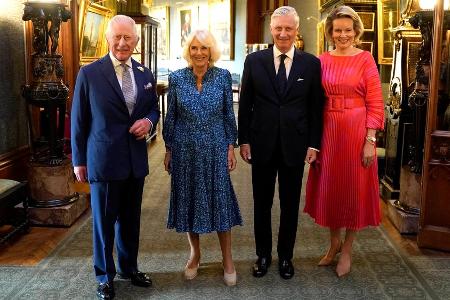 Hoher Besuch für König Charles und Königin Camilla in Windsor Hoher Besuch für König Charles und Königin Camilla in Windsor