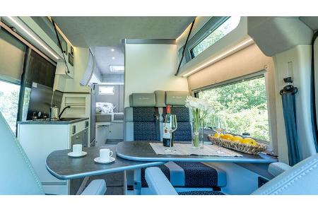 Innenraum, Campingbus, Sitzgruppe