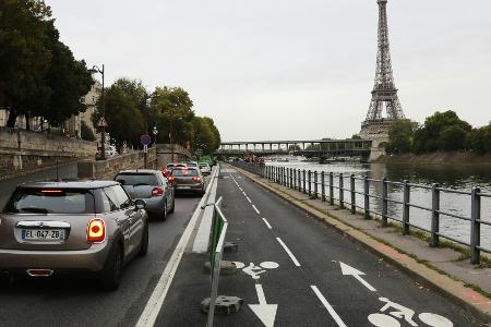 Frankreich baut für Olympia Pariser Radwege aus Frankreich baut für Olympia Pariser Radwege aus