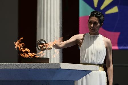Flamme der Special Olympics in Berlin angekommen