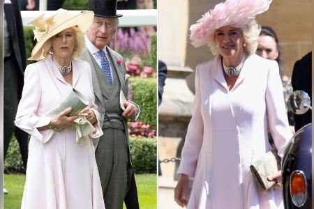 Königin Camilla recycelt Kleid von Harry und Meghans Hochzeit Königin Camilla recycelt Kleid von Harry und Meghans Hochzeit