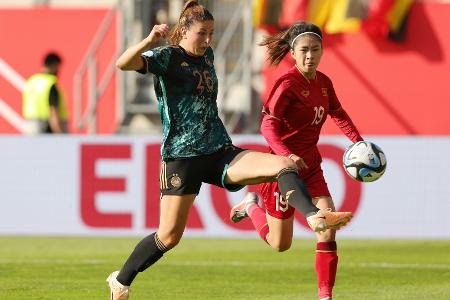 Zähes WM-Casting: DFB-Frauen besiegen Vietnam 2:1 Zähes WM-Casting: DFB-Frauen besiegen Vietnam 2:1