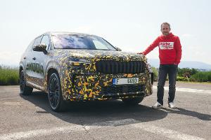 Testfahrt mit Tarnfolie