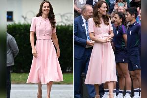 Hier recycelt Prinzessin Kate ihr rosa Wimbledon-Kleid von 2021