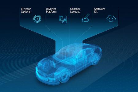 ZF 800-Volt-Elektroauto-Architektur und neue Elektromotoren