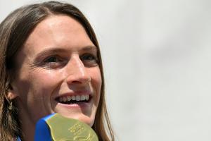 Europaspiele: Gold-Kanutin Funk trägt deutsche Fahne