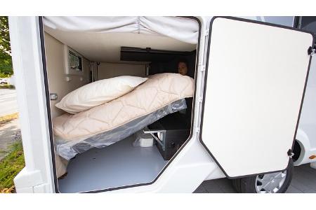 Heckgarage, wegklappbares Bett, Stockbett, flexibel