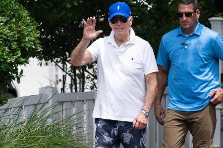 US-Präsident Joe Biden genießt eine sommerliche Auszeit am Strand US-Präsident Joe Biden genießt eine sommerliche Auszeit am Strand
