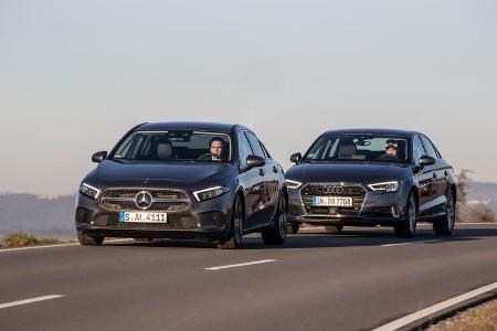 Gebrauchtvergleich Mercedes A-Klasse Audi A3 Limo