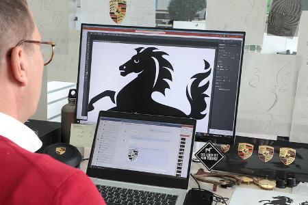 Neues Porsche Wappen Logo Emblem 2023