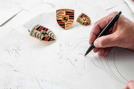 Neues Porsche Wappen Logo Emblem 2023