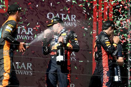 Norris zerstört Verstappens Trophäe: Norris zerstört Verstappens Trophäe: