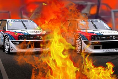 Lancia Delta Restomod Special One Racing Feuer Brand Flammen Lancia Delta Restomod Special One Racing Feuer Brand Flammen