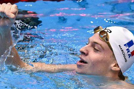 Frankreichs Schwimmstar Marchand gewinnt drittes WM-Gold Frankreichs Schwimmstar Marchand gewinnt drittes WM-Gold