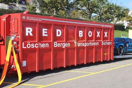 Ellermann Container Elektroauto Brand Feuerwehr