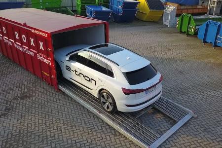 Ellermann Container Elektroauto Brand Feuerwehr