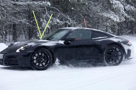 Erlkönig Porsche 911 Facelift