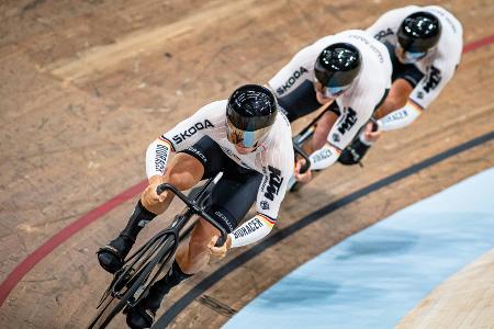 Deutsche Teamsprinter fahren auf WM-Platz fünf Deutsche Teamsprinter fahren auf WM-Platz fünf