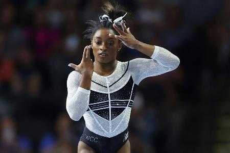 Biles feiert starkes Comeback nach zwei Jahren Pause Biles feiert starkes Comeback nach zwei Jahren Pause