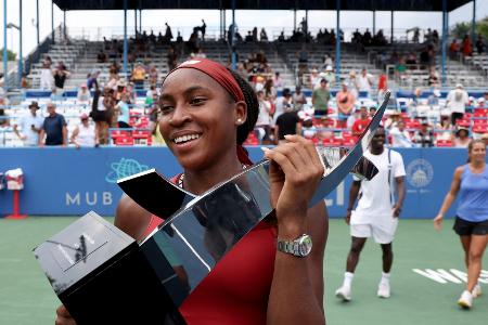 Tennis: Gauff und Evans holen Titel in Washington Tennis: Gauff und Evans holen Titel in Washington