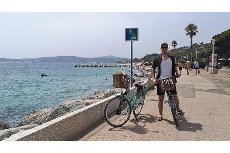 Fahrradweg, Strandpromenade, St. Maxime