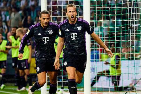 Sane und Kane treffen: Lockerer Bayern-Sieg in Bremen Sane und Kane treffen: Lockerer Bayern-Sieg in Bremen