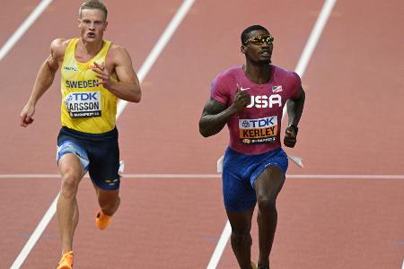 100 m: Kerley locker weiter, Jacobs mit Problemen 100 m: Kerley locker weiter, Jacobs mit Problemen