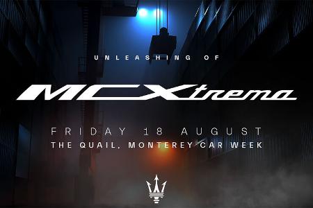 Maserati MCXtrema Logo Schriftzug Name