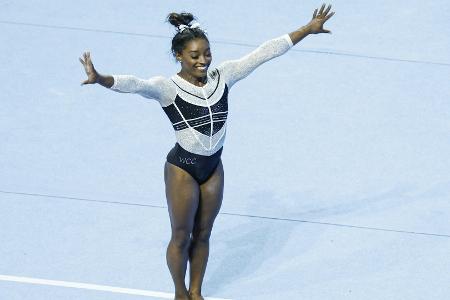 Kunstturnen: Biles bei US-Meisterschaften auf Rekordjagd Kunstturnen: Biles bei US-Meisterschaften auf Rekordjagd
