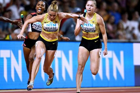 Staffel um Lückenkemper Sechste im WM-Finale - Titel an USA Staffel um Lückenkemper Sechste im WM-Finale - Titel an USA