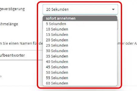 Ansageverzögerung