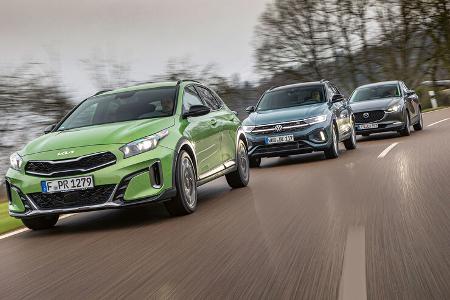 Kia XCeed, Mazda CX-30, VW T-Roc