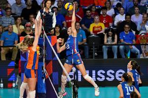 Volleyball-EM: Serbien gegen Türkei im Frauen-Finale