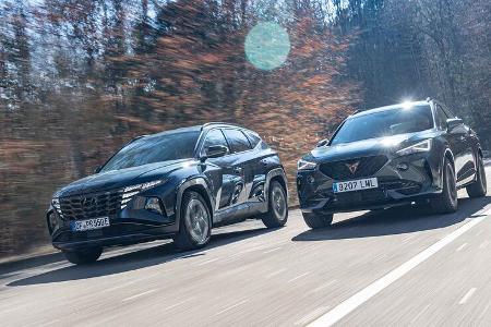 Cupra Formentor VZ 1.4 e-Hybrid, Hyundai Tucson 1.6 T-GDI Plug-in-Hybrid