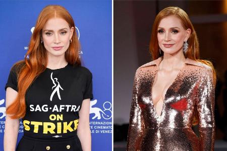 Eleganter Protest: Jessica Chastain in Venedig Eleganter Protest: Jessica Chastain in Venedig