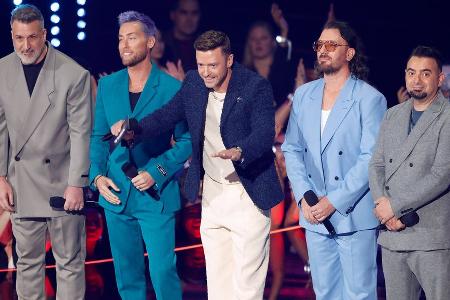 Justin Timberlakes Boygroup *NSYNC wiedervereint auf der Bühne Justin Timberlakes Boygroup *NSYNC wiedervereint auf der Bühne