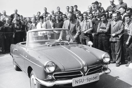 NSU Wankel-Spider, Werksangehörige, Präsentation