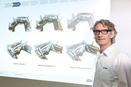 Neue schicke Cockpit-Integration vorgestellt von Designchef Frank Ventner.