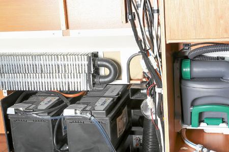 Für die Warmluft- und Warmwasserheizung gibt es eine Vorrüstung.