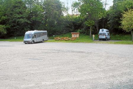 Stellplatz am Wanderparkplatz in Bayern Stellplatz am Wanderparkplatz in Bayern