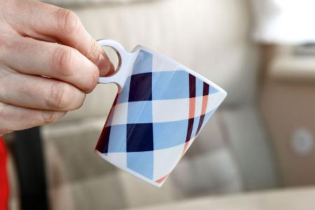 Tasse Geschirrtest