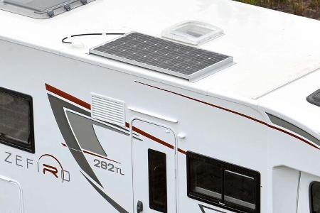 Ein Solarpanel ist auch serienmäßig dabei.