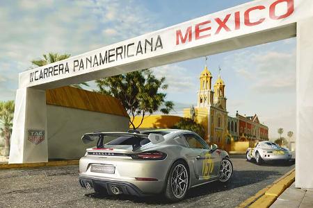 Porsche 718 Cayman GT4 RS TAG Heuer Carrera Panamericana Tribut