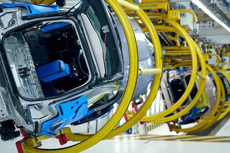 Fiat 500 e Werk Mirafiori Turin Fabrik Autofabrik