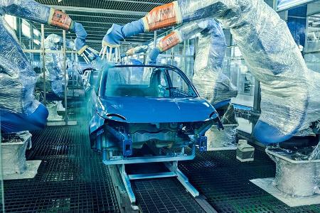 Fiat 500 e Werk Mirafiori Turin Fabrik Autofabrik