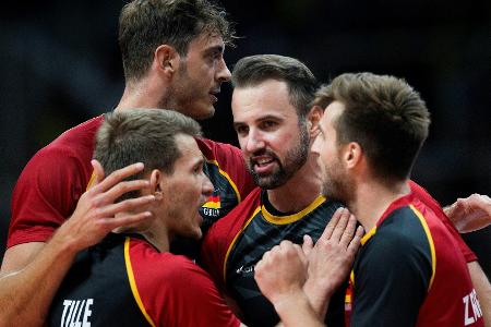 Volleyballer nach fünftem Sieg dicht vor Paris-Ticket Volleyballer nach fünftem Sieg dicht vor Paris-Ticket