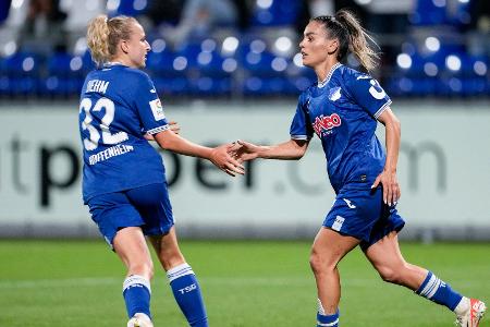 Frauenfußball: Hoffenheim holt Zwei-Tore-Rückstand auf Frauenfußball: Hoffenheim holt Zwei-Tore-Rückstand auf
